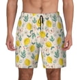 thumbnail image 2 of Goofa Flowers and Butterflies Printed Men's Swim Trunks Board Shorts Quick Dry Mens Swimming Trunks with Compression Liner,Breathable Fit Hawaii Beach Shorts-Medium, 2 of 9