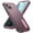 Purple+Pink, variant on Stand Case for Motorola Moto G 5G 2025 with Metal Kickstand Hard PC & TPU Back Shockproof [Military Grade Protection] Heavy Duty Rugged Hybird Protective Cover for Moto G 5G 2025, Orange Clear