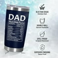 thumbnail image 4 of Father''s Day Gifts for Dad from Daughter Son - My Favorite Child Gave Me This Cup 20 oz Stainless Steel Cup Insulated Travel Tumbler with Lid - Fathers Day Birthday Gifts for Dad from Kids, 4 of 6