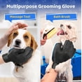 thumbnail image 4 of Guante removedor de pelo para mascotas – Cepillo suave para el cuidado de mascotas – Guante para quitar el pelo – Guante de masaje con diseño mejorado de cinco dedos – Perfecto para perros y gatos con pelo largo y corto – 1 paquete (mano derecha) ER, 4 of 6
