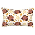thumbnail image 1 of Fotbe Fall Turkey Funda de Almohada Decorativa Estilo Occidental, Lujo en Algodón, Fundas para Almohadas King, Cojín Estampado para Decoración del Hogar-20"x30", 1 of 6