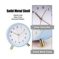 thumbnail image 5 of Alarm Clock 4.5inch Bedside Analog Alarm Clock For Bedroom Battery Operated Round Clock With Backli, 5 of 5
