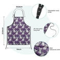 thumbnail image 7 of Purple French Bulldog Kids Aprons for Girls and Boys,Adjustable Neck Strap Toddler Aprons for Kids Cooking Baking, 7 of 7