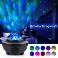 thumbnail image 4 of Proyector Led Lámpara De Cielo Estrellado Con Control Remoto, Proyector De Luz Nocturna Para Niños Con Música Bluetooth, Estrella Estrellada Luna Ola De Agua Efecto Estrella, 4 of 5