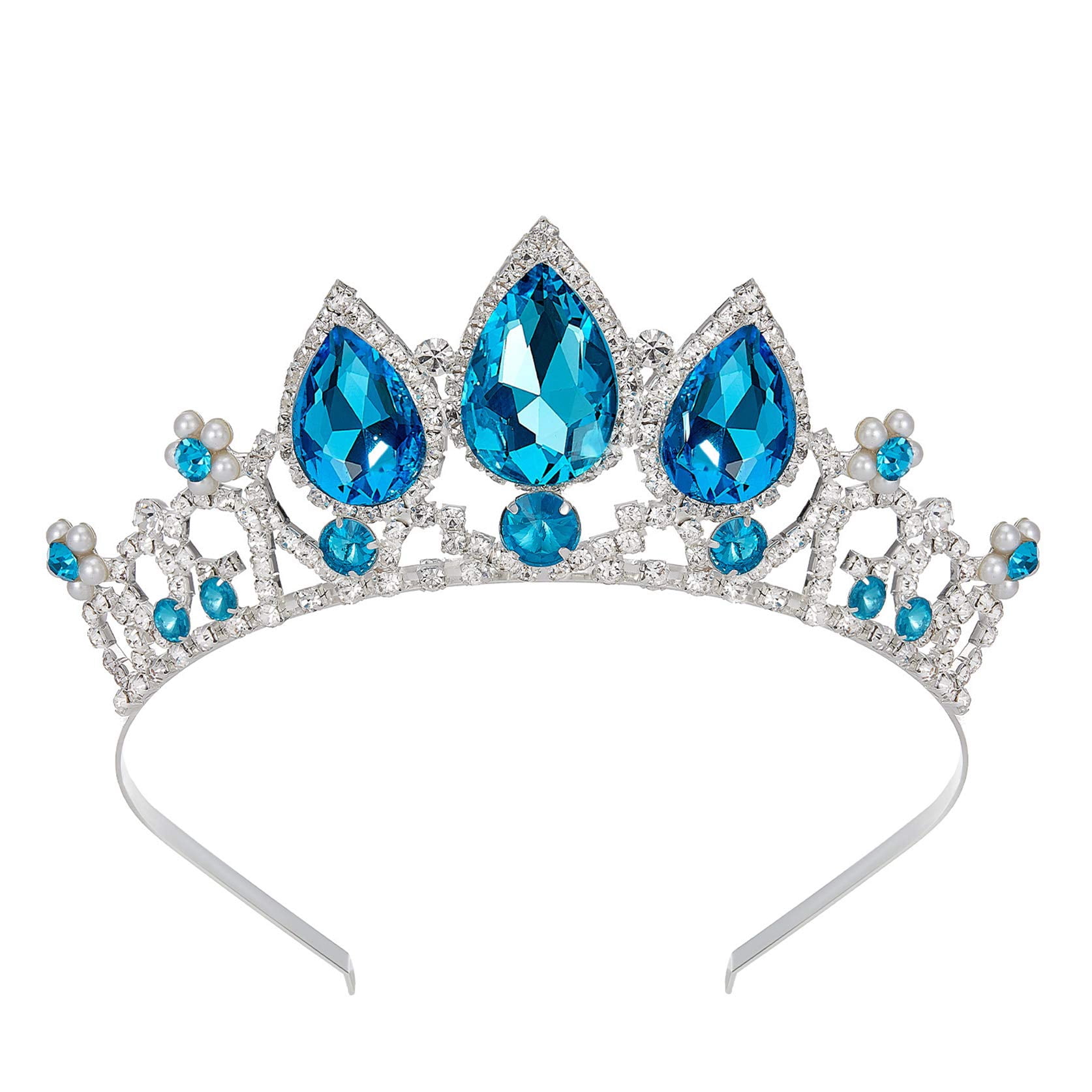 Rapunzel Diadème pour Anniversaire de Filles et Costume, Serre-Tête Couronne en Cristal Aurora Borealis pour Enfants Cosplay, Accessoires de Cheveux de Mariage pour Filles à Fleurs, Aurora Borealis or