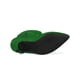 thumbnail image 5 of De las mujeres Brillo Dedo Puntiagudo Tacones de aguja Sobre la rodilla Botas altas Verde 40, 5 of 6