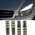 thumbnail image 5 of Mduoduo 4-Pack Error Free LED Eyebrow Eyelid Light Bulbs T10 W5W 168 2825 for Mercedes-Benz W204 C300 C350, 6000K White for 12-SMD 2835 Replacement Lamps, Plug and Play Installation, 5 of 10