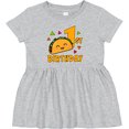 thumbnail image 3 of Inktastic 1st Birthday with Taco and Confetti Girls Baby Dress, 3 of 5