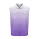 thumbnail image 5 of Camiseta sin mangas con cuello vuelto para hombre, estilo informal, a la moda, con estampado degradado, cuello vuelto, sin mangas, bolsillos, deportiva, de poliéster, 5 of 5
