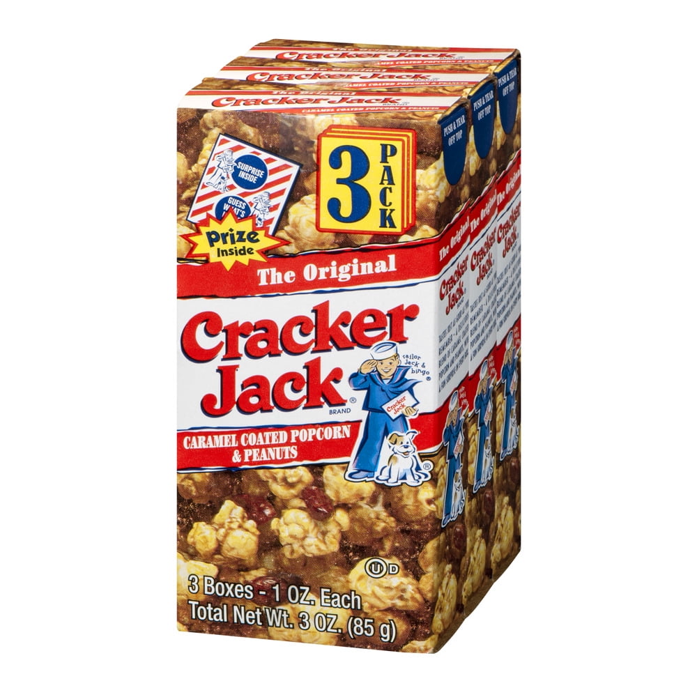Cracker Jack Caramel Coated Popcorn & Peanut, 1 Oz., 3 Count