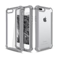 thumbnail image 1 of iPhone 7 Plus Case, iPhone 8 Plus Case, Cellularvilla Heavy Duty Transparent 3in1 Hybrid Shockproof Hard Clear Back Soft Bumper Rubber Protection Cover For Apple iPhone 7 Plus / 8 Plus, 1 of 4