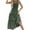 Army Green, variant on Summer Dresses For Women Plus Size Casual Solid Color Suspender Women's Summer Flowy Maxi Dress — Blue∣L