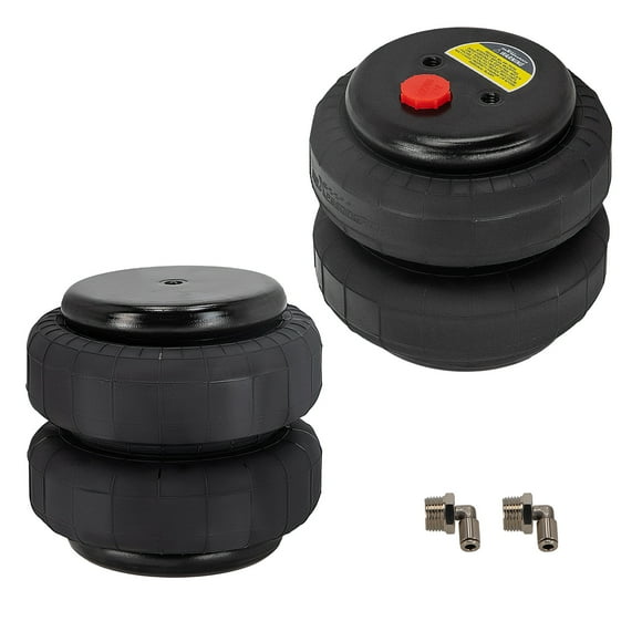 MaXpeedingrods 2X Air Bellows Bag Standard 2500lbs Spring Heavy Duty 1/2"npt Single Port