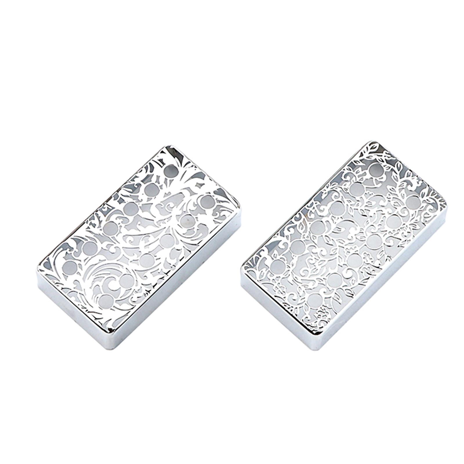 Rushawy 2 Pieces Electric Guitar Pickup Cover Humbucker Cover Supplies Kits for A