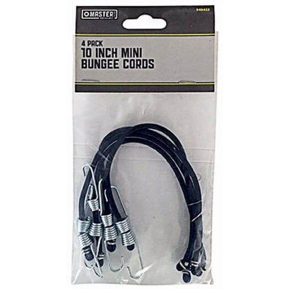 Soporte para cuerdas elásticas de 10 cm de largo x 0,4 cm, paquete de 4 colores variados