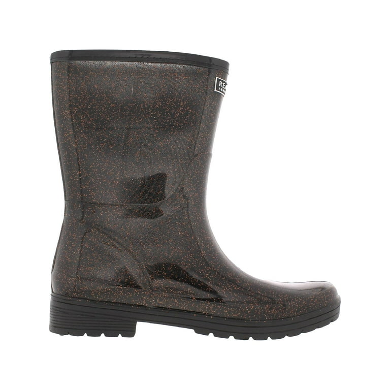 Kenneth Cole Reaction Womens Rain Buckle Glitter Waterproof Glitter Rain Boots