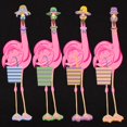 thumbnail image 3 of CafePress - Snazzy Flamingos T Shirt - Women's Traditional Fit Dark T-Shirt, 3 of 4