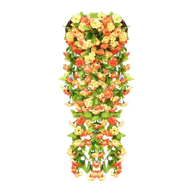 Simulated Rose Bouquets Simulated Flower Wall Hanging Baskets Decorative Landscaping Artificial Flowers Rattan Home Decor Flowers 85cm
