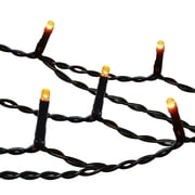 Indoor/Outdoor 100-Count Battery-Operated LED 8-Function Micro String Lights, Orange, 33', Halloween by Way To Celebrate