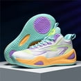 thumbnail image 3 of Bolognifi Men's Basketball Shoes, Classic Training Sports - GREEN_5.5, 3 of 6