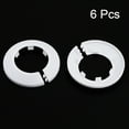 thumbnail image 2 of Uxcell 43-44mm PP Plastic Water Pipe Cover Decoration 6 Pack White, 2 of 5