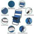 thumbnail image 6 of Outdoor Folding Chair With Cooler Bag Compact Fishing Stool Fishing Chair With Double Cloth Cooler Bag For Fishing/Beach/Camping/Family/Outing Home Decor Christmas Gifts Of The Day, 6 of 8