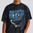 thumbnail image 2 of 14 University Blue 14s Washed Shirt, Mind Control, Shirts Match Sneakers, 2 of 3