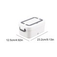 thumbnail image 3 of Hxlamzoo Portable Electric Lunch Box Heater - Rechargeable & Fast Heating Food Warmer for Office, Car, Travel, Camping | Stainless Steel Container with Intelligent Temp Control, 3 of 6