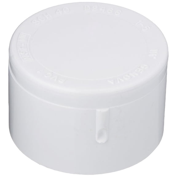 Charlotte Pipe Pressure Cap PVC Slip - Durable - 1.25 In