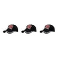 thumbnail image 2 of kurtrusly Sun Protection Cap With Adjustable Strap For Baseball Lovers Baseball Cap Polyester Hat Multi-colors Fashionable Black 3Set, 2 of 6