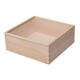 thumbnail image 1 of Caja de madera organizadora de almacenamiento de joyas con tapa Caja de joyería Cajas de madera portátiles 20cmx20cmx8cm, 1 of 9