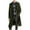 Army Green, variant on Turilly Trench Coats for Men Casual Button Solid Long Sleeve Pockets Turn Down Collar Outwear Coat