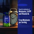thumbnail image 3 of Orzax Sleep Well Melatonin 5 mg, Vitamin B6 & 5-HTP Supplement, Vegan, 120 Tablets, 3 of 6