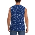thumbnail image 4 of Disketp Nautical Anchors Sleeveless Tshirts For Men, Muscle Shirts For Men Dry Fit Tank Top-3x-Large, 4 of 8