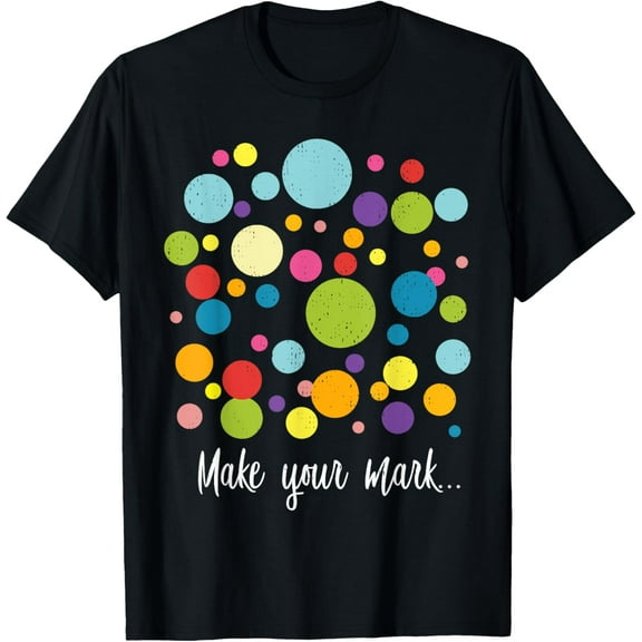 Make Mark Colorful Dots International Dot Day Kids Girl Boys T-Shirt