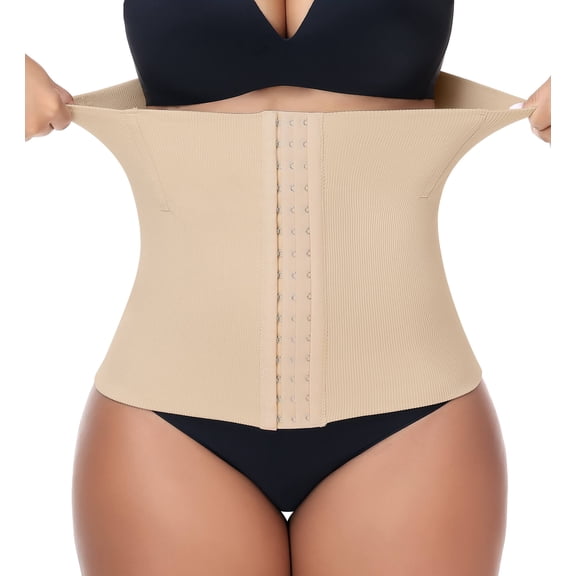 MANIFIQUE Waist Trainer for Women Tummy Control Shapewear Waist Cincher Faja Postpartum Belly Band Wrap