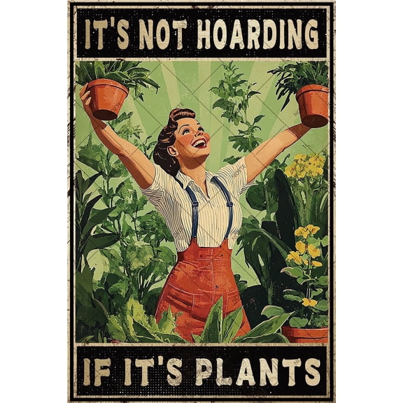 Noete 12x16 inch Garden Color Decorations – Spring-Themed Wall Signs for Indoor & Outdoor Spaces Perfect for Home, Garden, Bedroom, Greenhouse & Backyard