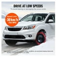 thumbnail image 6 of Snow Socks for Tires 2-Pack - Extra Large Snow Traction Tire Cover - Winter Tire Chains Alternative - 3D Anti-Slip Grip - Vehicle Emergency Snow Gear, 6 of 7