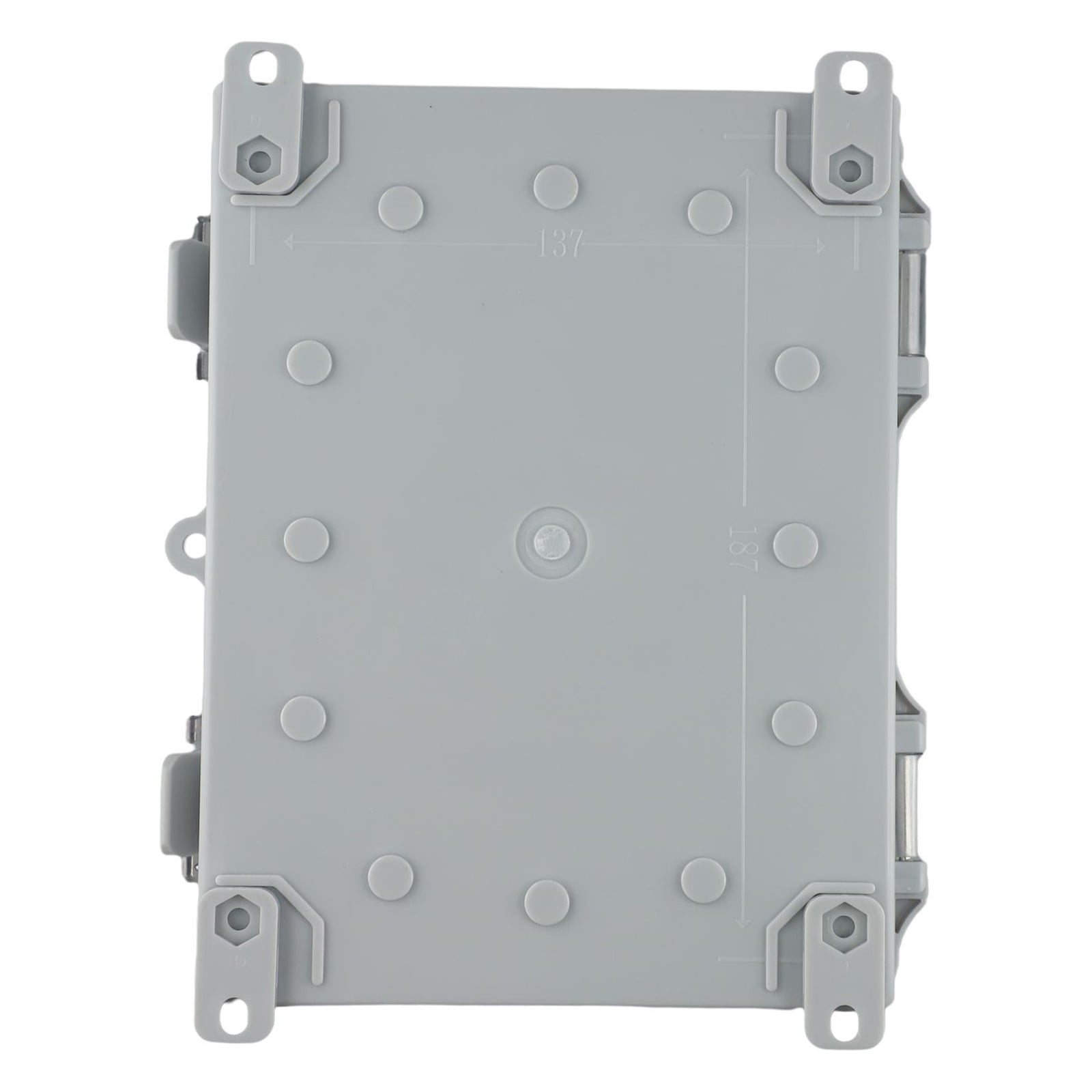 Outdoor ABS Plastic Waterproof Electrical Box with Transparent Lid IP66 Rated for Sockets and Equipment Protection Gray 220x170x110mm