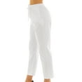 thumbnail image 2 of Lejafay Womens High Waist Medical Nursing Cargo Scrub Pants with Drawstring White S, 2 of 5