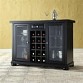 thumbnail image 2 of Bowery Hill Contemporary Wood Sliding Top Bar Cabinet in Black, 2 of 10