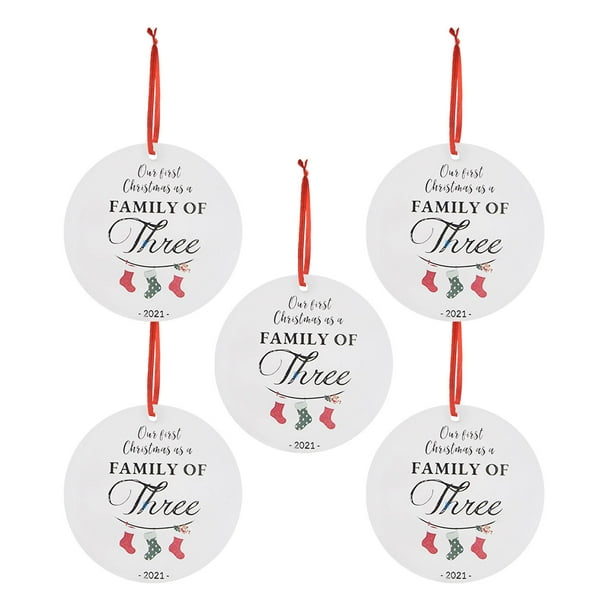 Adornos navideños Tarjeta colgante de madera de Navidad Decoración de árbol de Navidad de madera de doble cara Wmkox8yii gf9885
