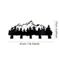 thumbnail image 2 of Decorative Metal Wall Hanger for Entryway Key Organization and Kitchen Bathroom Towel Storage Rack, 2 of 5
