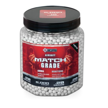 Crosman 5k .20g WHITE Airsoft BBs 20GPW5J