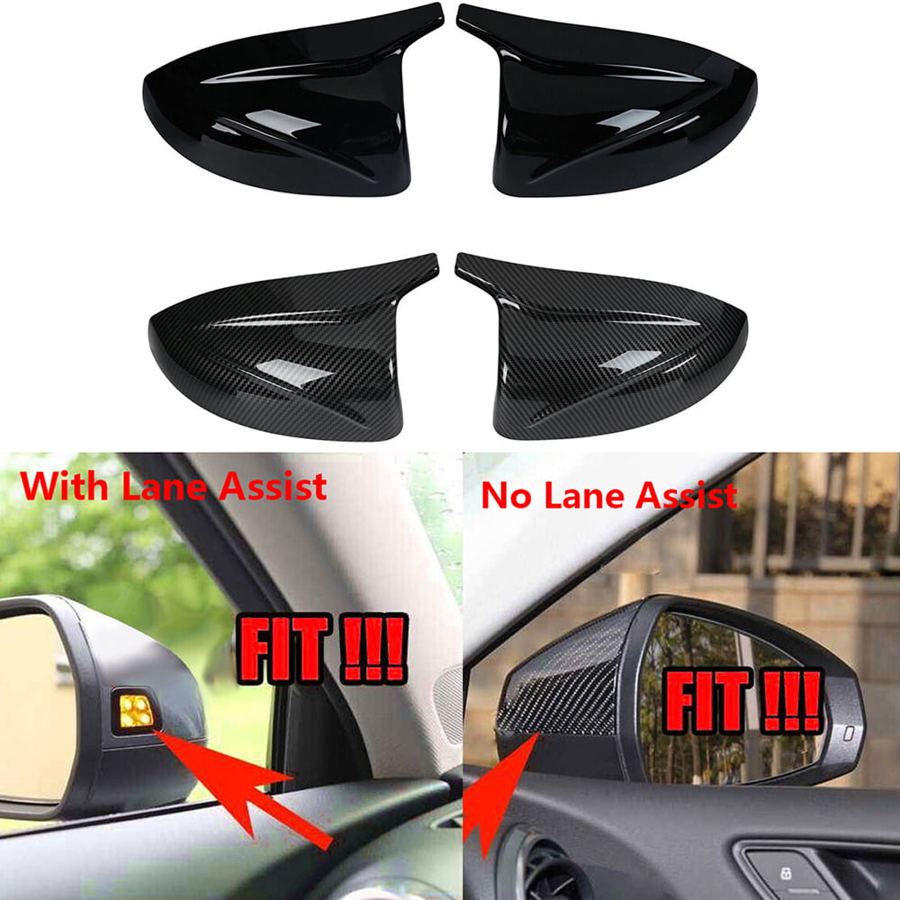 veltalende Okklusion vasketøj Top-Max Car Side Mirror Cover, 1 Pair Rear View Mirrors Caps With Lane  Assist, Gloss Black Look Auto Styling Protectino Accessories, Fit for  2014-2020 Audi A3/S3/RS3 - Walmart.com