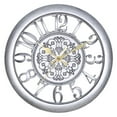 thumbnail image 4 of serony 11 inch Retro Wall Clock Decorative Non Ticking for Office Home Silver, 4 of 8