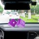 thumbnail image 5 of Adornos colgantes para espejo retrovisor de coche, prácticos y prácticos para la sala de estar. Violeta, 5 of 7
