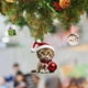 thumbnail image 1 of Colgante de gato para árbol de Navidad, acrílico 2D, adorno navideño colgante, divertido adorno navideño con gatos, adorno navideño, joyería para árbol de Navidad., 1 of 2