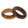 thumbnail image 1 of KAKOWELY 2pcs Wooden Finger Rings Crafts Rings Vintage Finger Decorations Rings Ornaments,1.26X"X1.26"X0.39", 1 of 4
