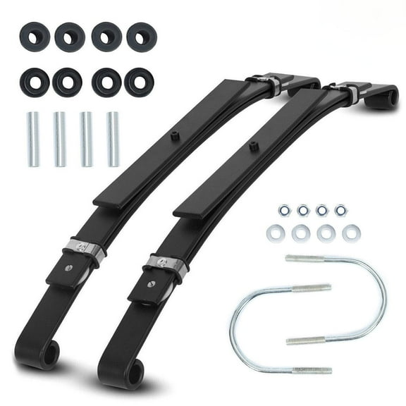 CCPAO Heavy Duty Rear Leaf Springs Compatible with Club Car DS Golf Cart 1981-Up 1982 w/ Bushings
